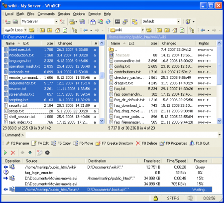 Скачать WinSCP 5.1.0
